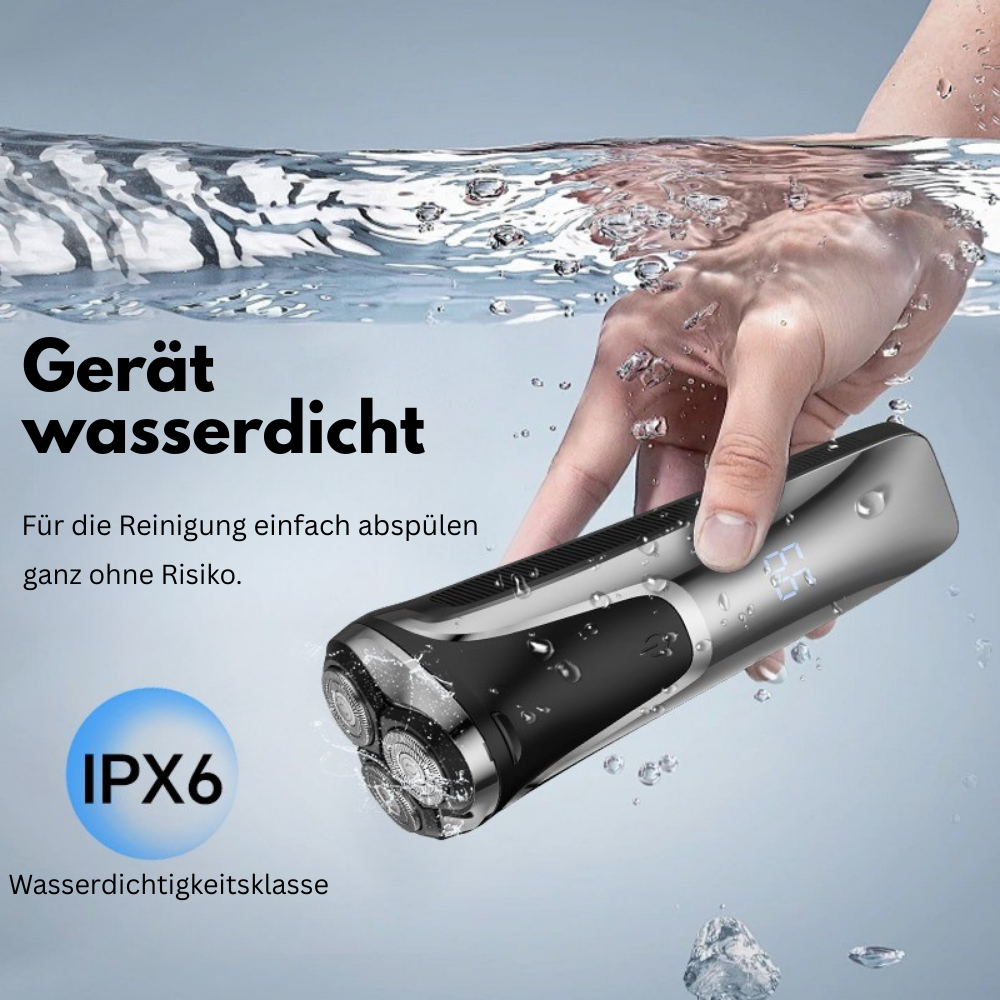 Herrenrasierer X1 Ultra – Hochpräzise 4D-Scherköpfe und integrierter Trimmer für eine gründliche und komfortable Rasur